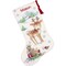 DIY Dimensions Reindeer & Hedgehog Counted Cross Stitch Stocking Kit 08978